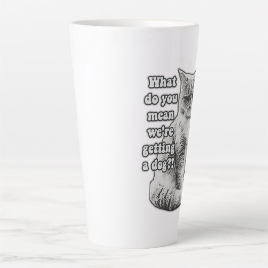 子猫おもしろい愛好家や飼い主のための不機嫌な猫のミーム カフェラテマグ (正面)