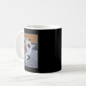 子猫おもしろい猫好き怒キッテンミームかわいい コーヒーマグカップ (正面左)