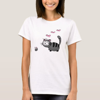 子猫およびMousie愛 Tシャツ