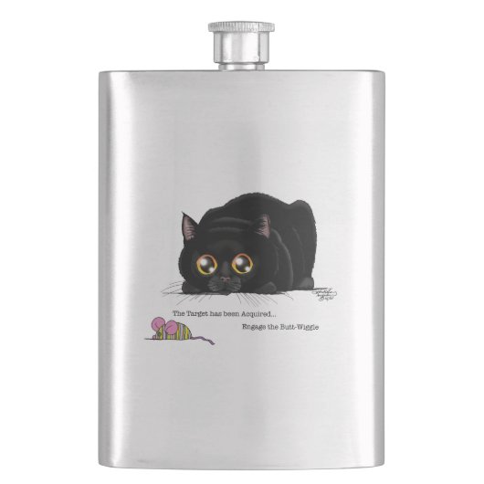 子猫お尻ウィグル フラスク (正面)