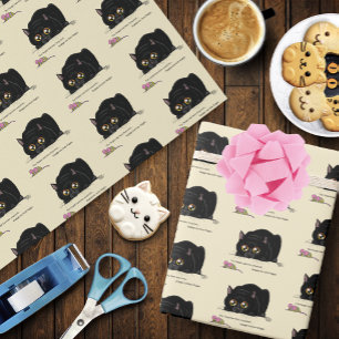 子猫お尻ウィグル ラッピングペーパー