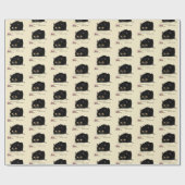 子猫お尻ウィグル ラッピングペーパー (フラット)