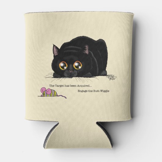 子猫お尻ウィグル 缶クーラー (正面)