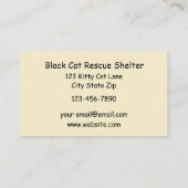 子猫お尻 – ウィグルレスキュー避難所 名刺 (裏面)