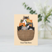 子猫かご インビテーションポストカード (スタンド正面)