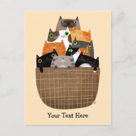 子猫かご ポストカード