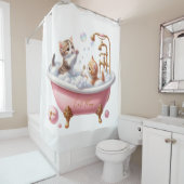 子猫かわいいシャワーカーテン|猫ママ シャワーカーテン (インサイチュ)