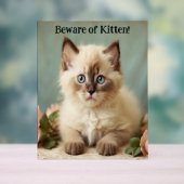 子猫かわいいラグドール子猫ガーディアンピック アクリルサイン (ニュートラル)