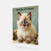 子猫かわいいラグドール子猫ガーディアンピック アクリルサイン (傾斜)