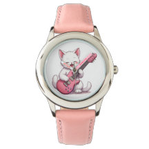 子猫がギターを弾く