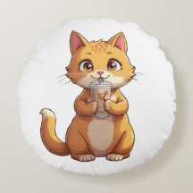 子猫がコーヒーを飲む