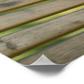 子猫がベンチで動いている ポスター (角)