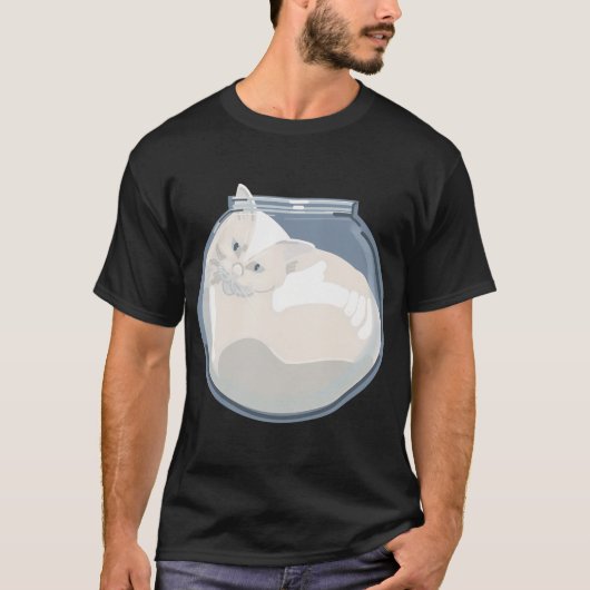 子猫が休んでいる Tシャツ (正面)