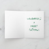 子猫が猫を包みメリー解く シーズンカード (内部)