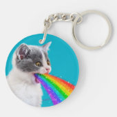子猫が虹をこぼす キーホルダー (裏面)