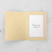 子猫が雛考えを抱く カード (内部)