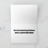 子猫たちは、あなたが「80」の誕生日カードだと思えない カード (内部)