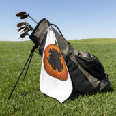 子猫たっぷりのカボチャ – かわいい黒猫ハロウィン ゴルフタオル (グリーン)