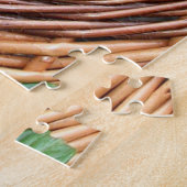 子猫でいっぱいの籠 ジグソーパズル (側面)