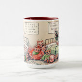 子猫とサンタ猫のルイ・ワーイン マグカップ (中央)