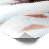 子猫とテディベアプリント ポスター (角)