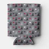 子猫とネズミ柄 缶クーラー (正面)