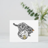 子猫とハムスター ポストカード (スタンド正面)