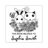 子猫とバニーの女の子この本は次のものだ ラバースタンプ (インプリント)