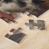 子猫とピアノ ジグソーパズル (側面)