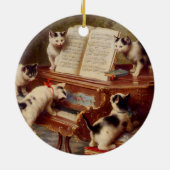 子猫とピアノ セラミックオーナメント (裏面)