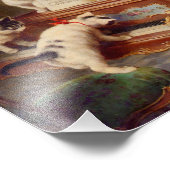 子猫とピアノ フォトプリント            (角)