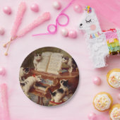 子猫とピアノ ペーパープレート (パーティー)