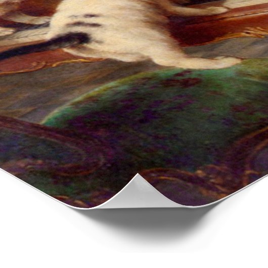 子猫とピアノ ポスター (角)