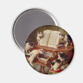 子猫とピアノ マグネット (正面/裏面)