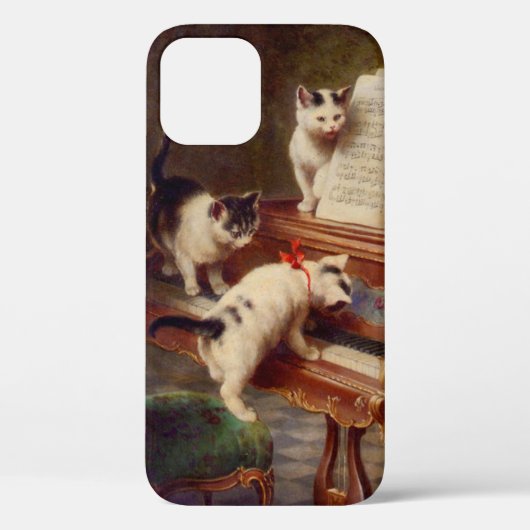 子猫とピアノ Case-Mate iPhoneケース (裏面)