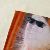 子猫とポー ビーチタオル (インサイチュ)