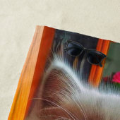 子猫とポー ビーチタオル (インサイチュ)