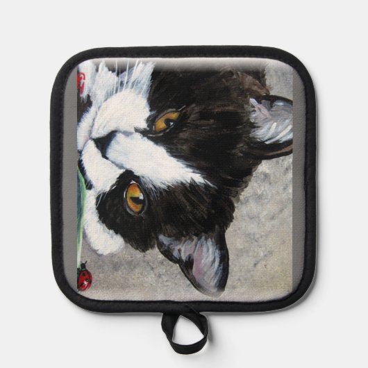 子猫とラディブッツオーブンミッツ&ポットホルダー 鍋敷き (正面)