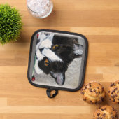 子猫とラディブッツオーブンミッツ&ポットホルダー 鍋敷き (トップダウン)