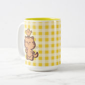子猫とリトルチキン ツートーンマグカップ (正面左)
