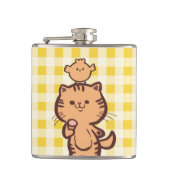 子猫とリトルチキン フラスク (正面)