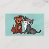 子猫とワンちゃん名刺 名刺 (裏面)