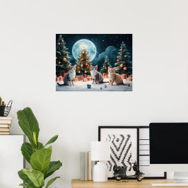 子猫と一緒に楽しめるクリスマスナイト ポスター