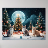 子猫と一緒に楽しめるクリスマスナイト ポスター (正面)