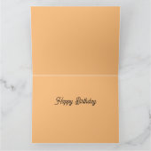 子猫と友人が折り畳んだグリーティングカード カード (内部)