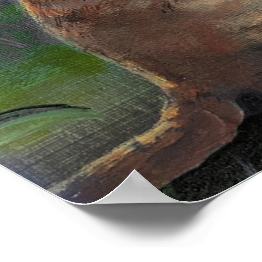 子猫と妖精と蝶 ポスター (角)