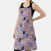 子猫と子犬のオールオーバープリントエプロン エプロン (インサイチュ)