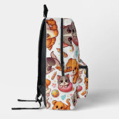子猫と子犬のパタパーソナライズされたーン プリントバックパック (左)