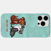 子猫と子犬、テキストの編集 Case-Mate iPhoneケース (裏面 (横))