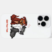 子猫と子犬、テキストの編集 Case-Mate iPhoneケース (裏面 (横))